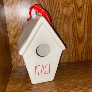 Rae Dunn peace birdhouse